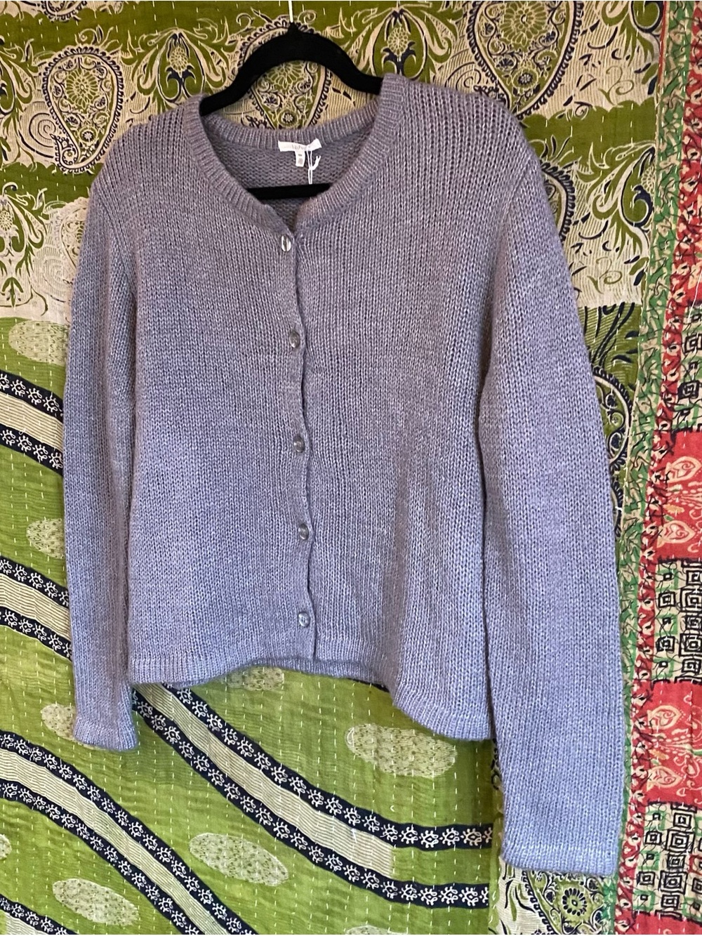 NWT Nia the Brand Grey Ariana Soft Girl Minimalist Cardigan Size Small/ Medium - Picture 6 of 14